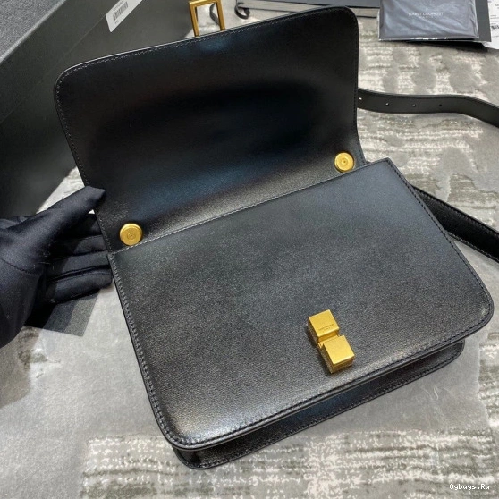 IN CARRE YSL LOULOU LEATHER SATCHEL SMOOTH 0820